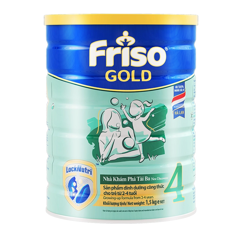 Sữa Friso Gold 4 cho bé từ 2-4 tuổi hỗ trợ trẻ tăng trưởng và phát triển toàn diện (Ảnh: Con Cưng)