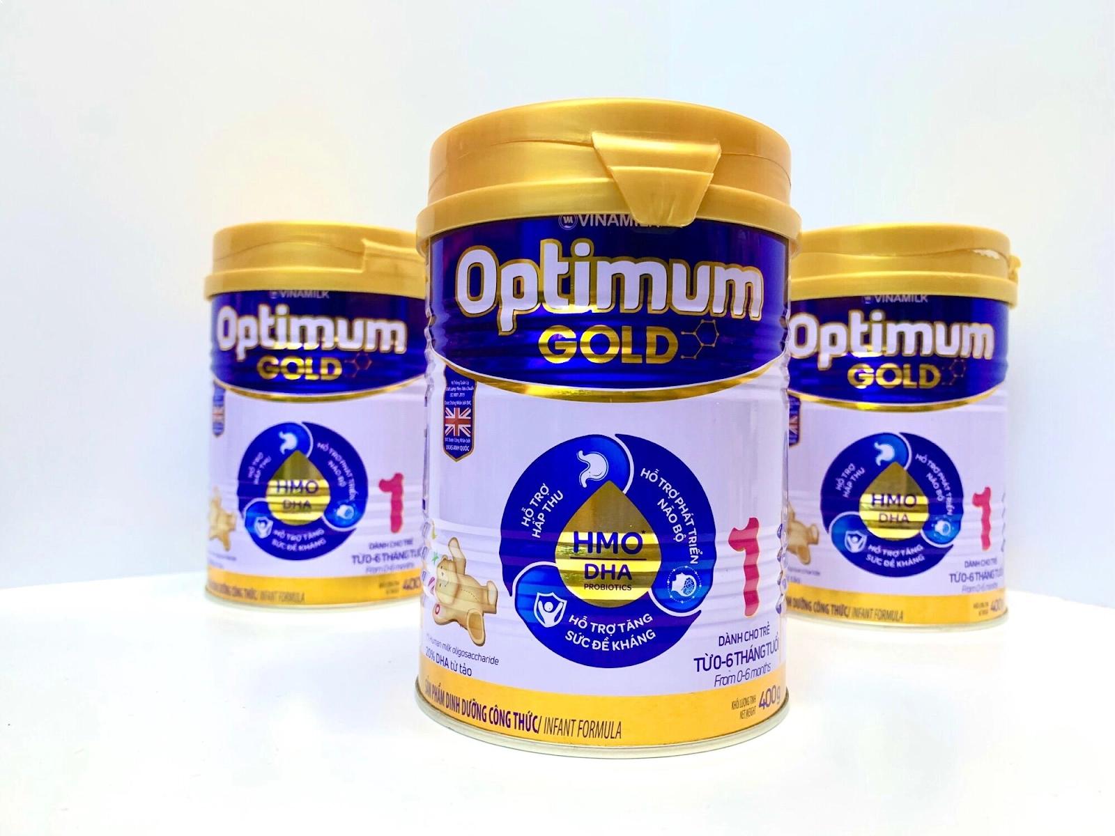 Sản phẩm sữa bột Vinamilk Optimum Gold 1 bổ sung dưỡng chất cho trẻ sơ sinh