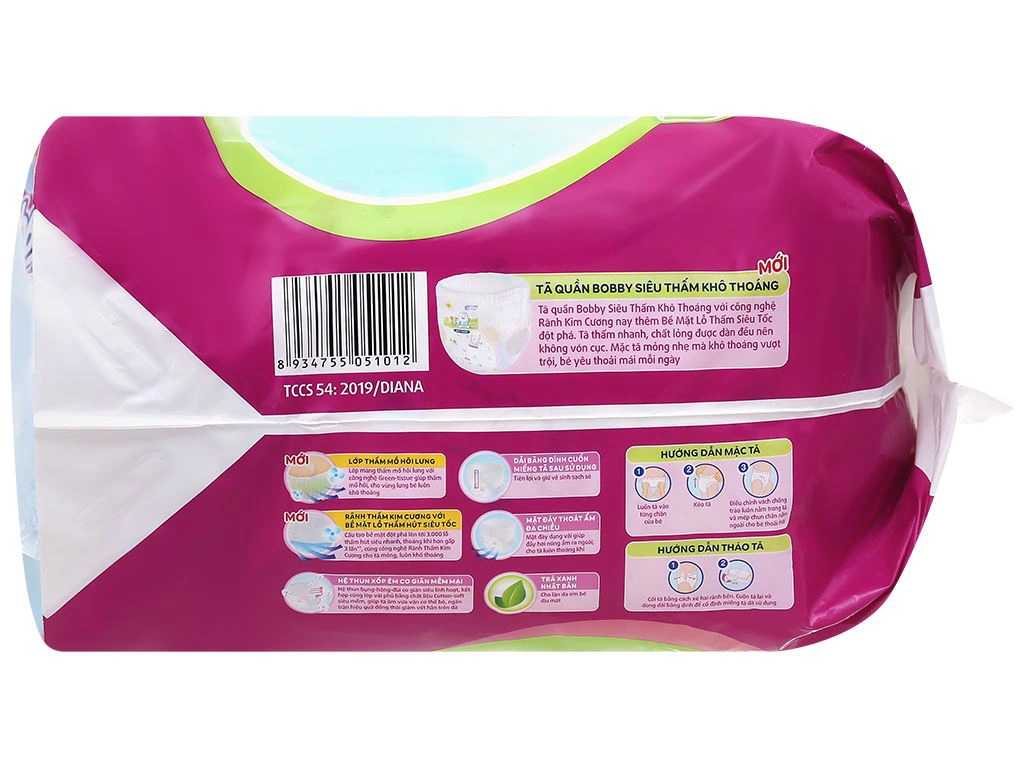 Cách nhận biết bỉm Bobby giả bằng mã vạch.