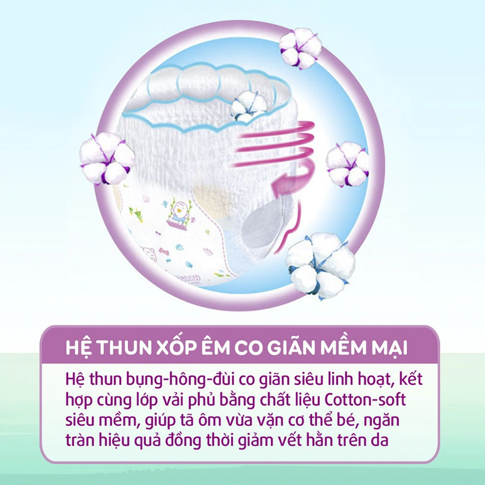 Có cách nhận biết bỉm Bobby giả bằng phần chun bụng của tã.