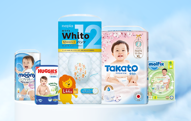 Top 5 bỉm trẻ em được ba mẹ tin chọn và đánh giá cao hiện nay