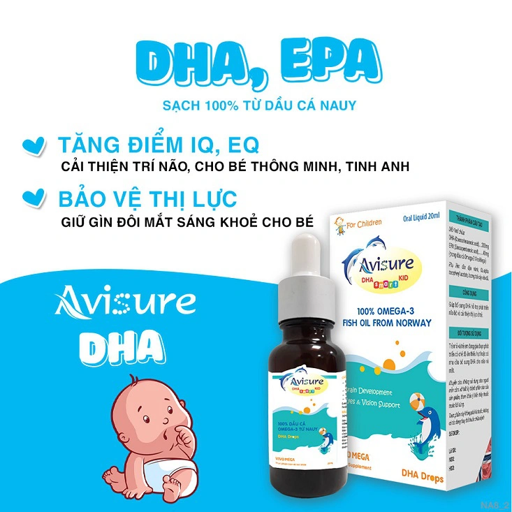 dha cho trẻ sơ sinh từ 0-6 tháng tuổi