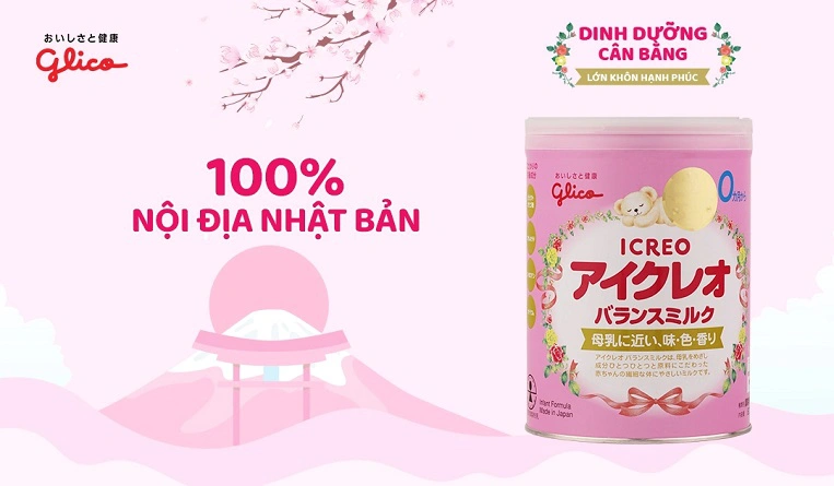 bé 6 12 tháng tăng cân với sữa glico icreo