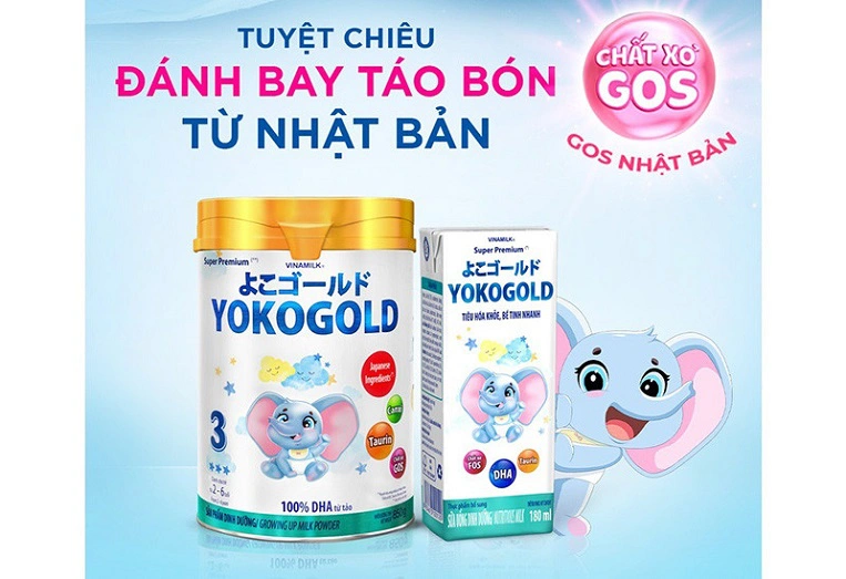 sữa yoko gold chống táo bón