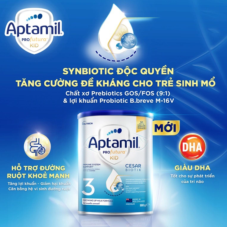 công thức sữa aptamil giống sữa mẹ