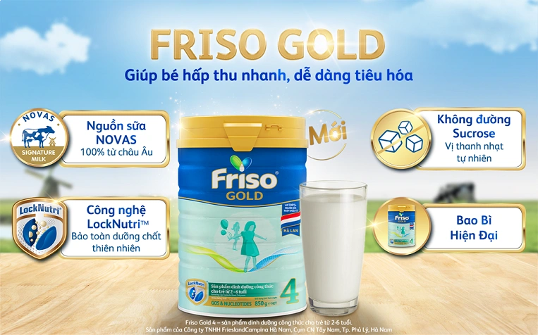 sữa friso gold vị giống sữa mẹ