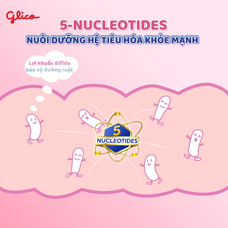 nucleotide trong sữa công thức giúp tiêu hoá khoẻ mạnh