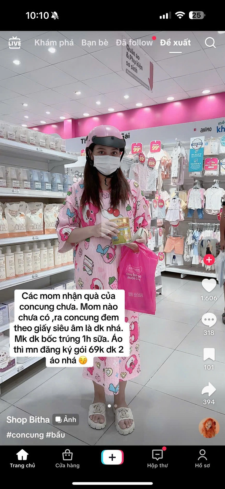 gói hội viên cho mẹ bầu Pink Mom