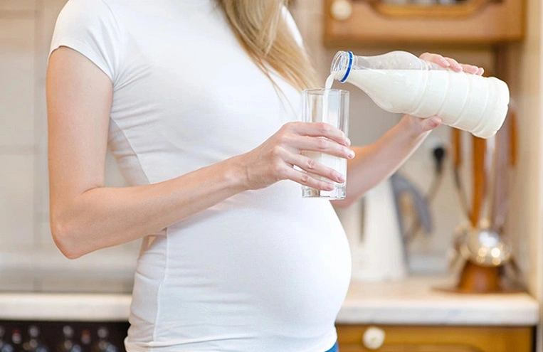 sữa tươi không đường cho bà bầu
