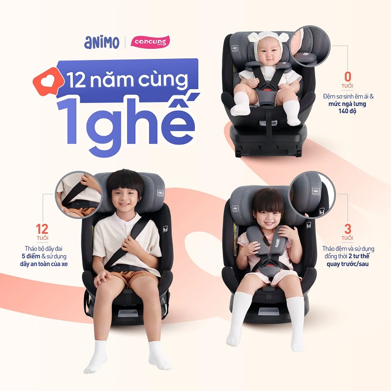 ghế ngồi ô tô Animo