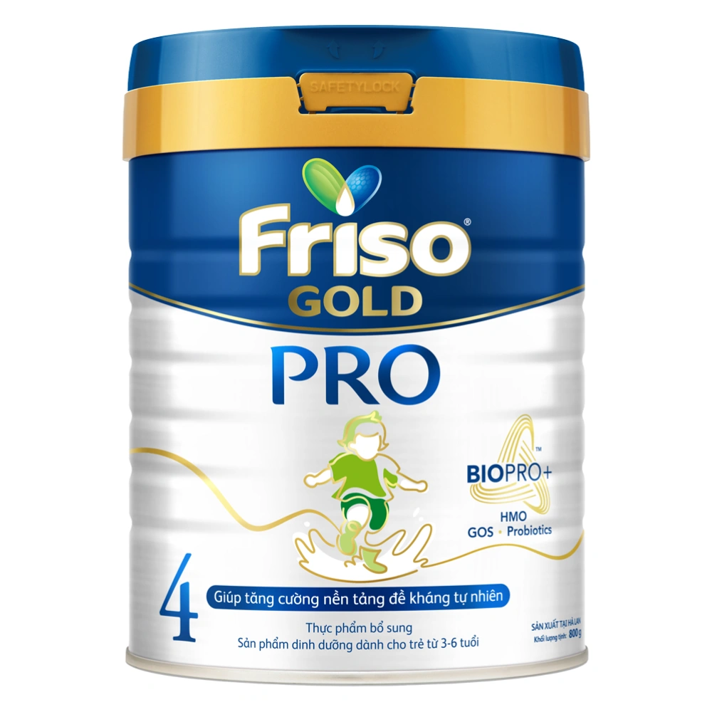 Sữa Friso Gold Pro có đạm mềm, dễ tiêu hóa, phù hợp với trẻ hay nôn trớ.