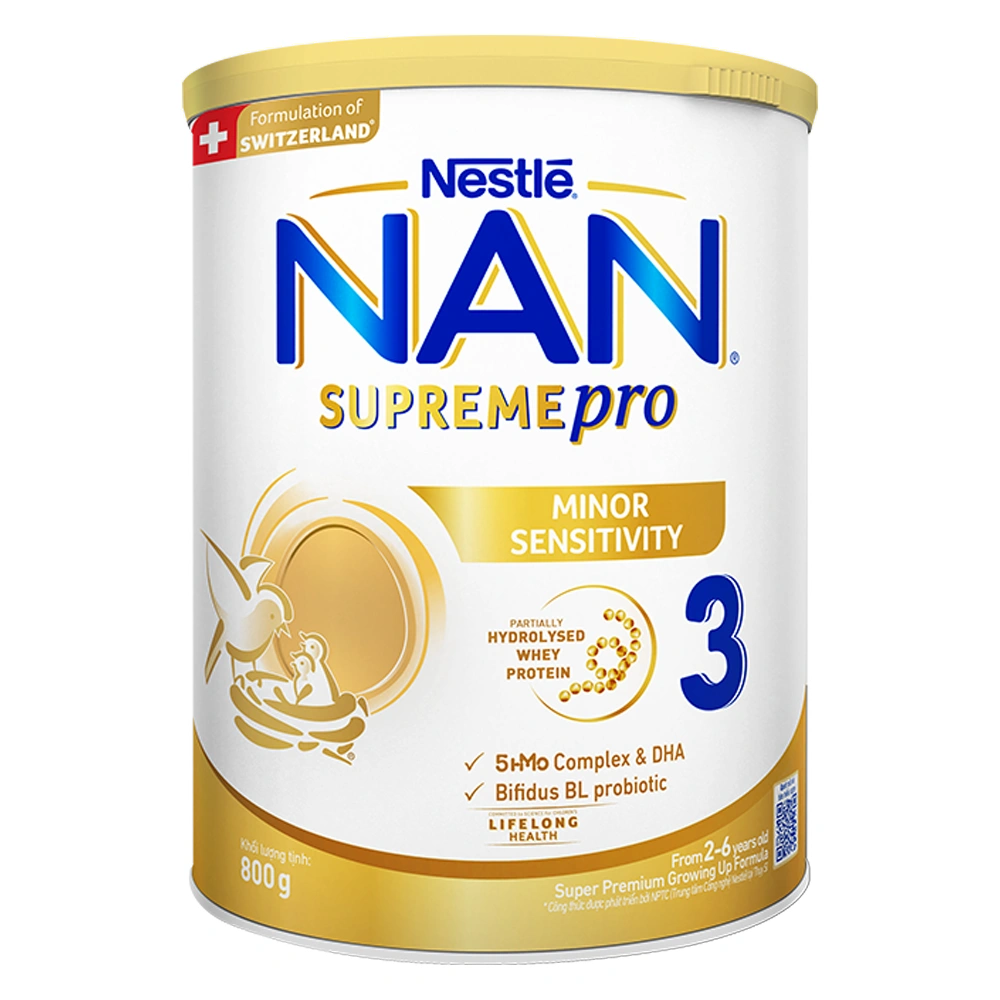 Sữa Nan Supreme cho bé hay nôn trớ