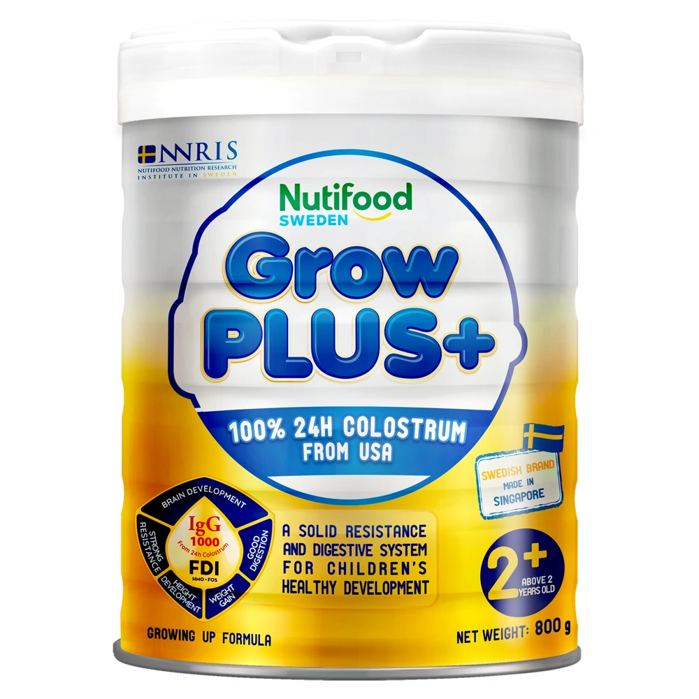 GrowPLUS+ Sữa Non Vàng góp phần hỗ trợ con tiêu hóa khỏe mạnh.