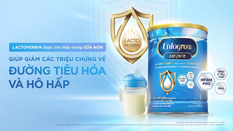 Sữa chứa sữa non cho bé ăn ngon ngủ ngon Enfa Enspire