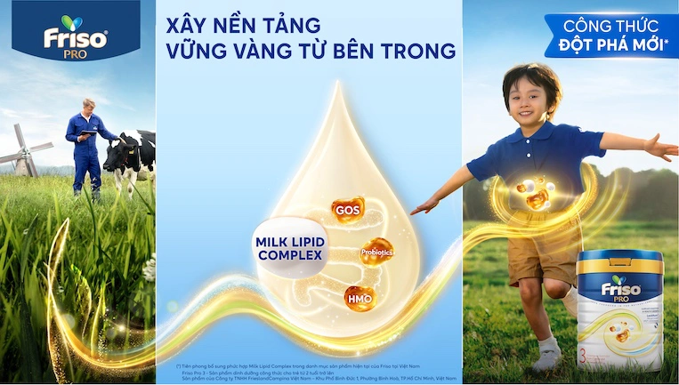 chiều cao cân nặng bé trai dùng sữa Friso Pro