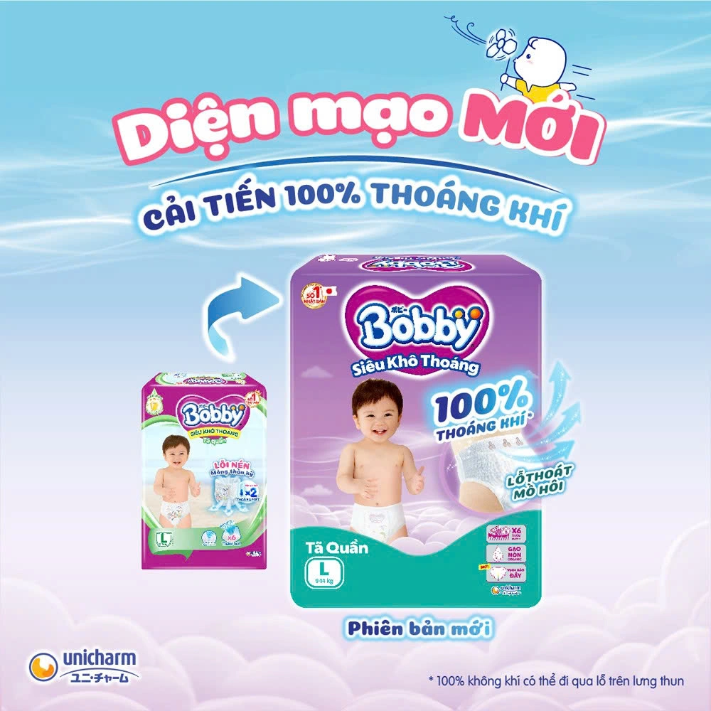 bỉm m&ugrave;a h&egrave; cho b&eacute; Bobby