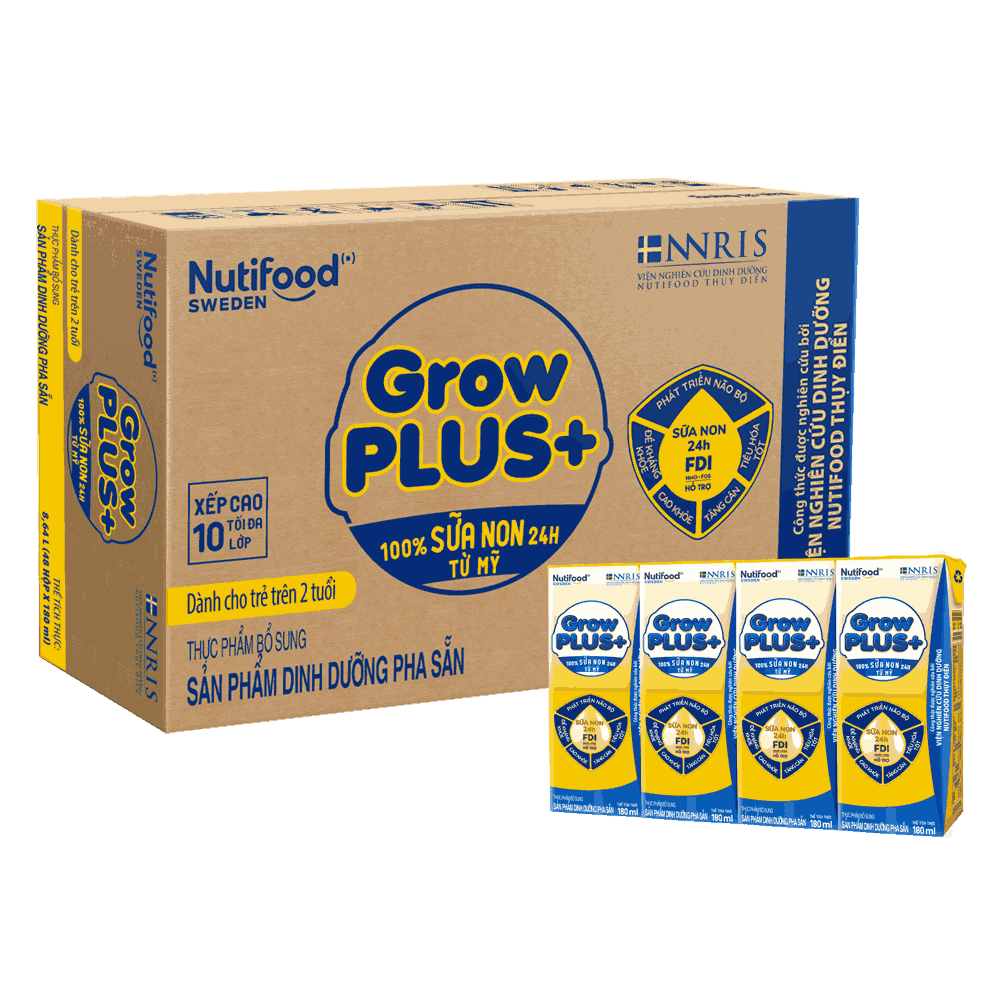 Sữa bột pha sẵn GrowPLUS+ Sữa non