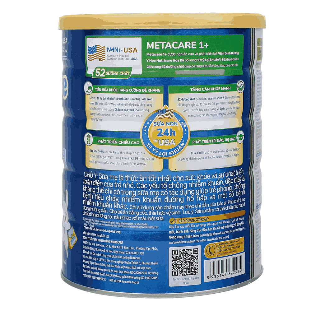 Sữa Metacare có mấy loại?