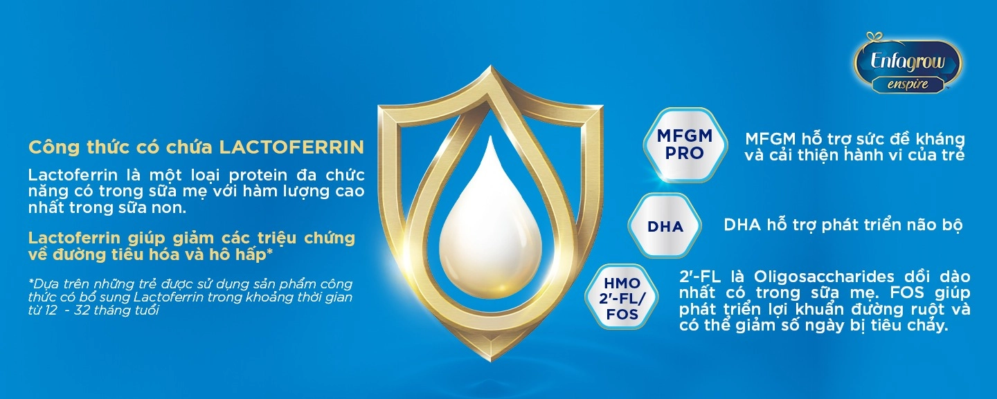 Th&agrave;nh phần nổi bật trong sữa Enfagrow Enspire.