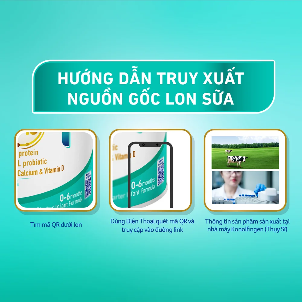 Mẹ dễ d&agrave;ng truy xuất nguồn gốc khi mua sữa Nan ch&iacute;nh h&atilde;ng tại Con Cưng.