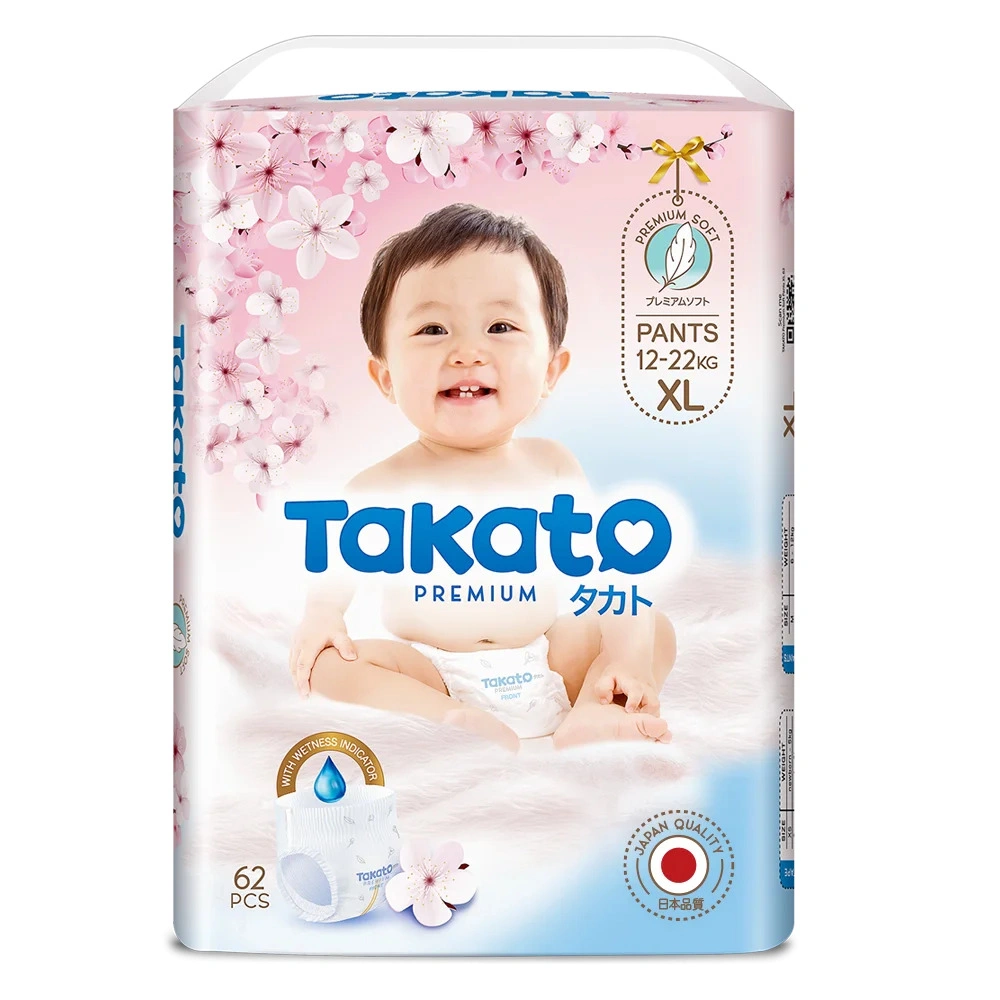Bỉm Takato sở hữu khả năng thấm h&uacute;t vượt trội, l&agrave; lựa chọn ph&ugrave; hợp để l&agrave;m bỉm đ&ecirc;m cho b&eacute;.