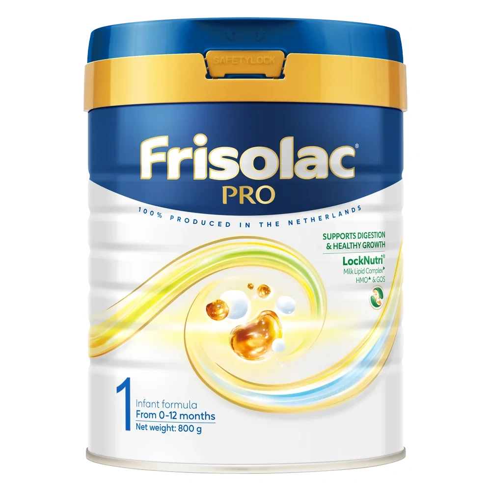 Sữa bột Frisolac Pro 1 cho b&eacute; dưới 1 tuổi.