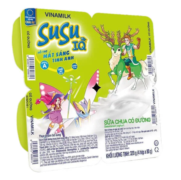 Sữa chua Susu được cả mẹ v&agrave; b&eacute; y&ecirc;u th&iacute;ch nhờ kết cấu mịn, thơm lại tốt cho hệ ti&ecirc;u h&oacute;a.