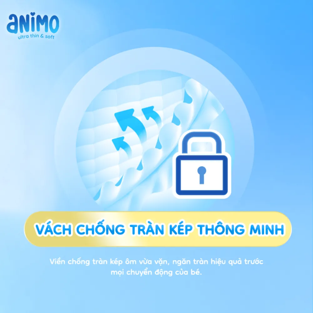 Animo t&iacute;ch hợp khả năng chống tr&agrave;n vượt trội.