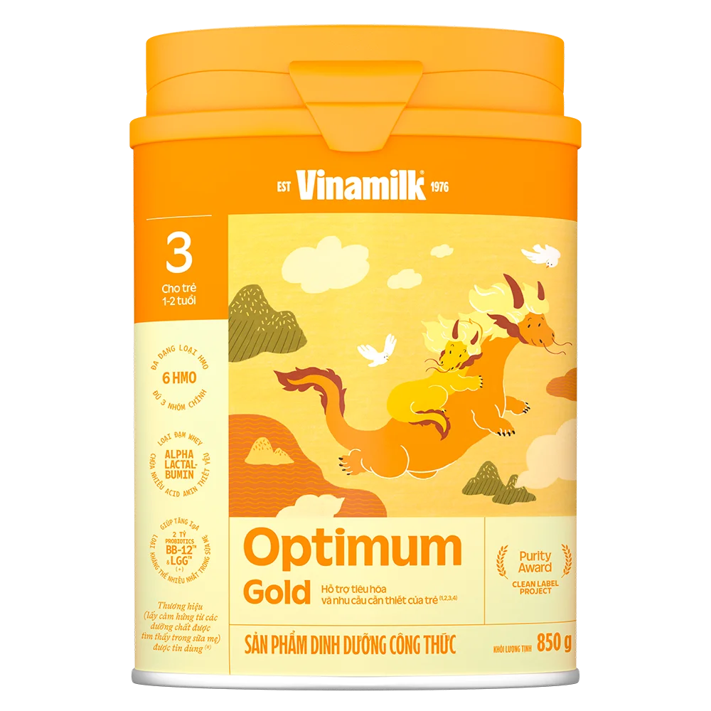 Vinamilk Optimum Gold l&agrave; d&ograve;ng sữa m&aacute;t cho b&eacute; được mẹ bỉm H&agrave; Nội ưa chuộng h&agrave;ng đầu.