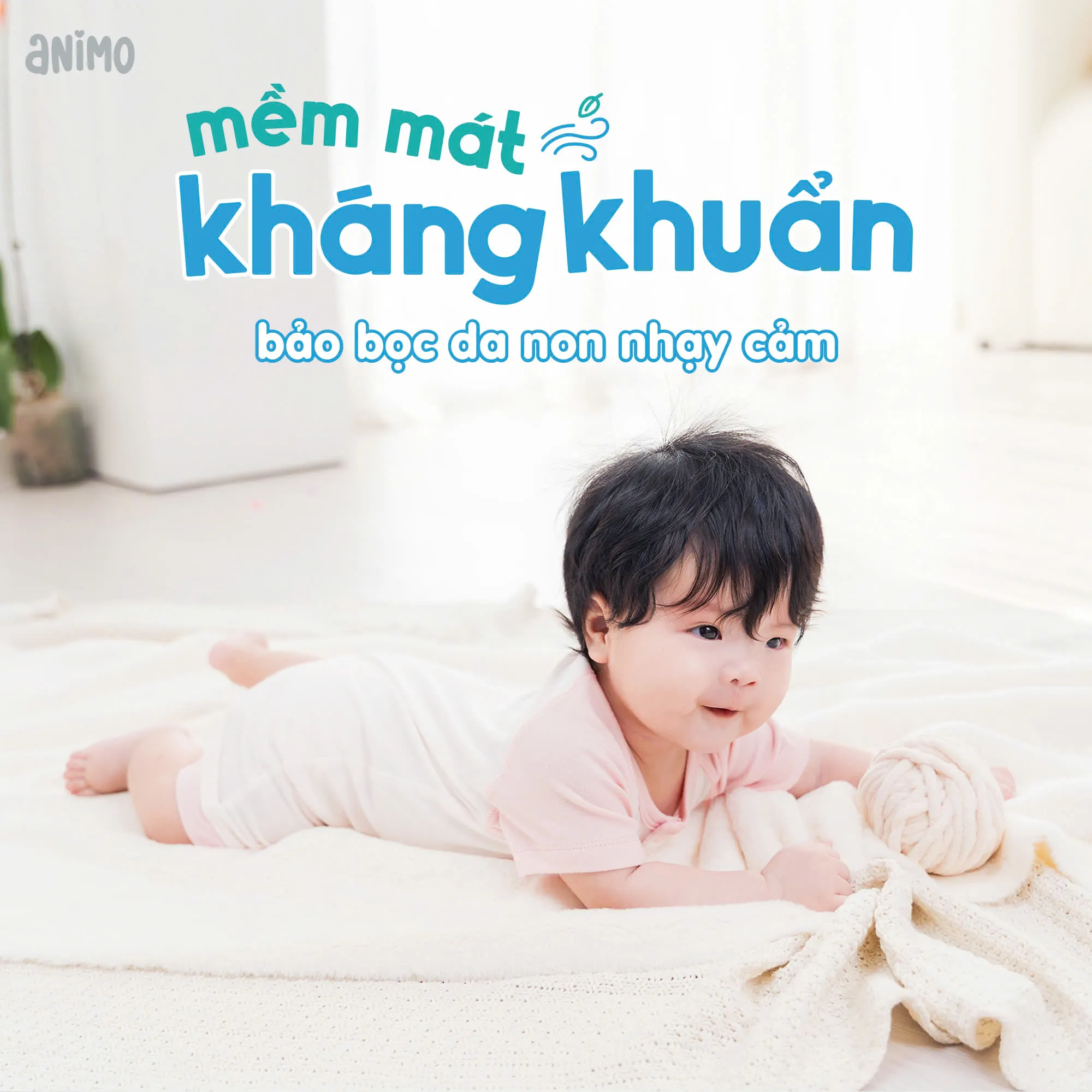 Animo kh&ocirc;ng chỉ đa dạng m&agrave; c&ograve;n bảo vệ l&agrave;n da mỏng manh của b&eacute;.