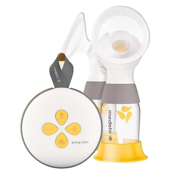 Phễu của máy hút sữa Medela Swing Maxi nghiêng 105 độ.