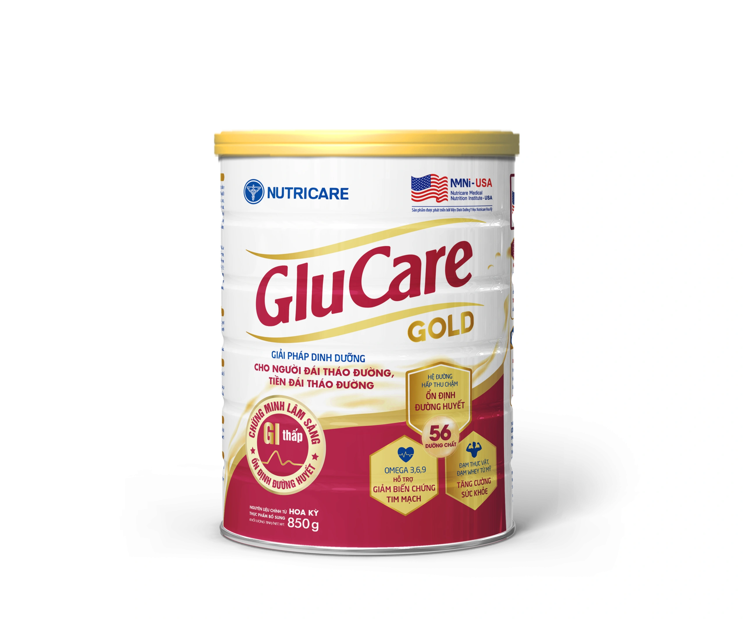 Sữa bầu Glucare Gold bổ sung hệ bột đường chuy&ecirc;n biệt cho mẹ tiểu đường thai kỳ.