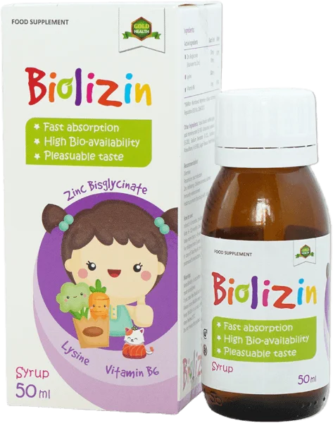 Biolizin bổ sung kẽm dễ hấp thu cho trẻ biếng ăn.