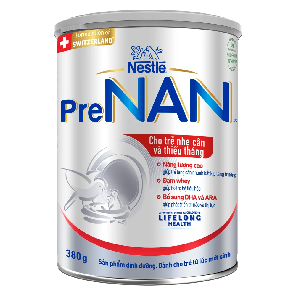Sữa Pre NAN d&agrave;nh cho b&eacute; sinh non, nhẹ c&acirc;n.