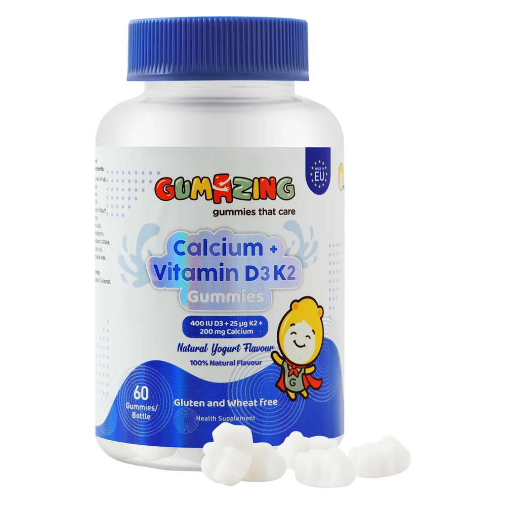 Thực phẩm bổ sung canxi cho b&eacute; Gumazing Calcium + Vitamin D3K2