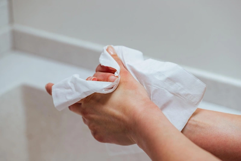 Khăn giấy gồm khăn giấy r&uacute;t đ&aacute;y v&agrave; khăn lụa rất tiện lợi cho sinh hoạt h&agrave;ng ng&agrave;y.
