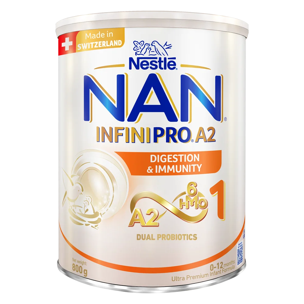 Sữa NAN Infinipro A2 nổi bật với lượng đạm đơn giản, dễ hấp thu.
