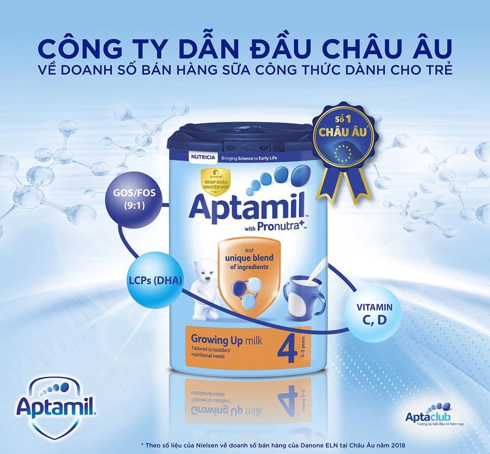 Bất kể kh&aacute;c nhau về xuất xứ, cả sữa Aptamil &Uacute;c, Anh v&agrave; New Zealand đều được nghi&ecirc;n cứu bởi Danone Nutricia.