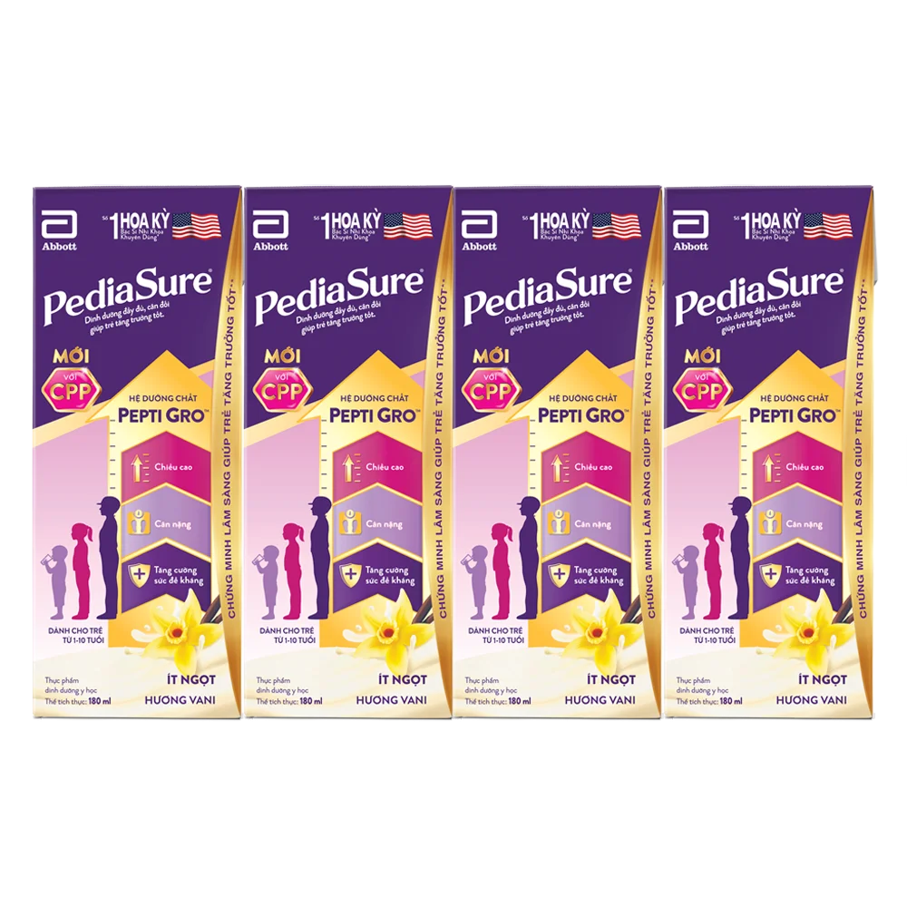 Hộp sữa pha sẵn 180ml l&agrave; lựa chọn tiện lợi cho b&eacute; khi đến lớp.