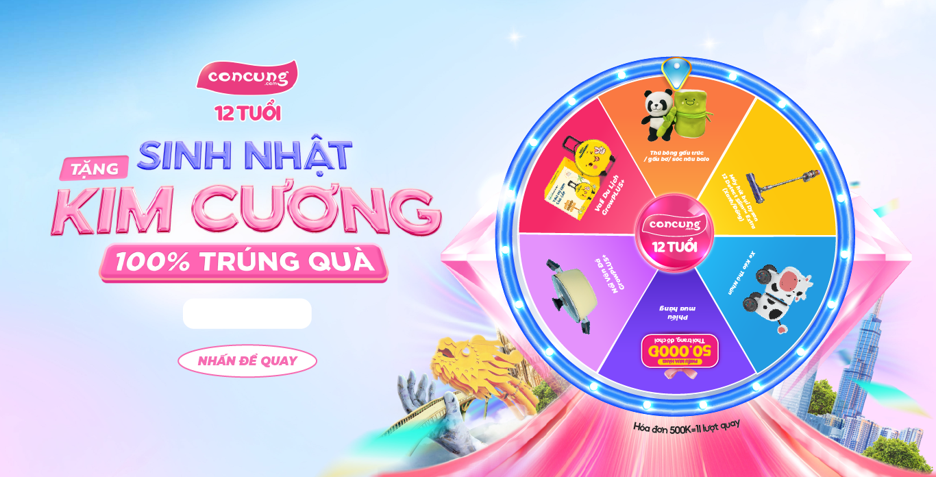 MỪNG SINH NHẬT CON CƯNG 11 TUỔI 100 TRÚNG QUÀ TÃ SỮA