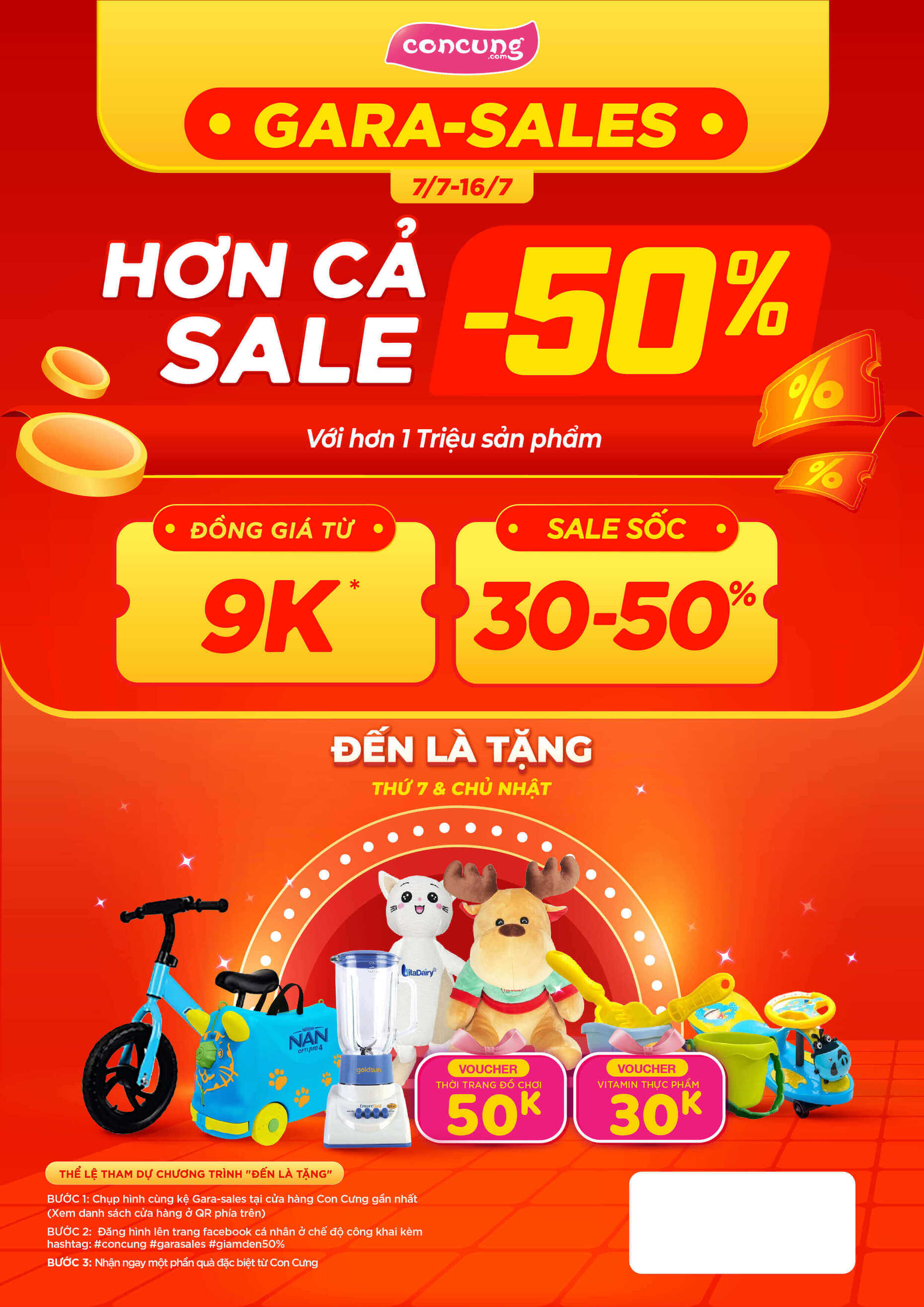 Con Cưng Gara-Sales] Giảm Sâu Chưa-Từng-Có Đến 50%