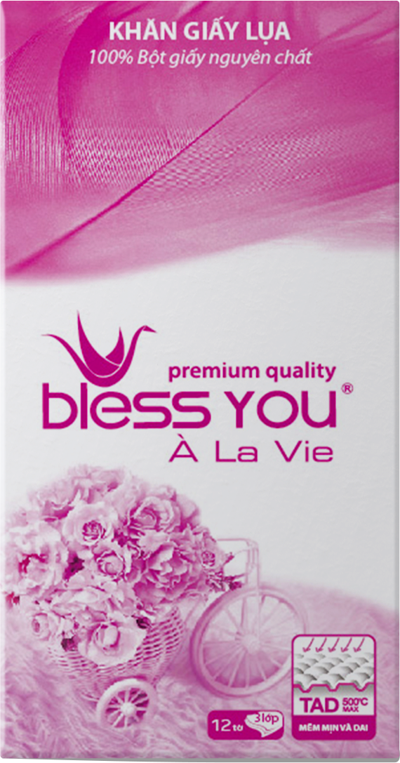 Khăn giấy bỏ túi Bless You Alavie 12 tờ 3 lớp