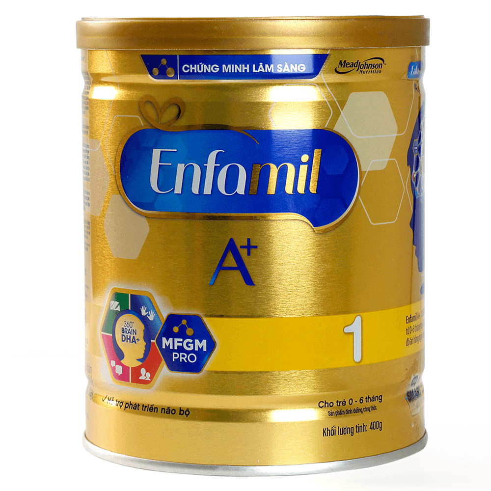Sữa Enfamil A + 1 400g 360° Brain DHA+ với MFGM PRO1