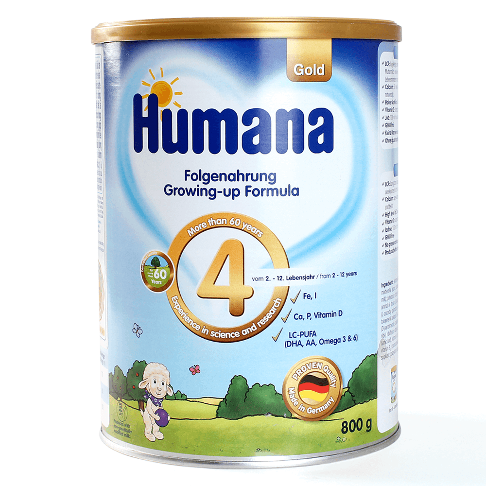 Sữa Humana Gold số 4, 2-12 tuổi, 800g1