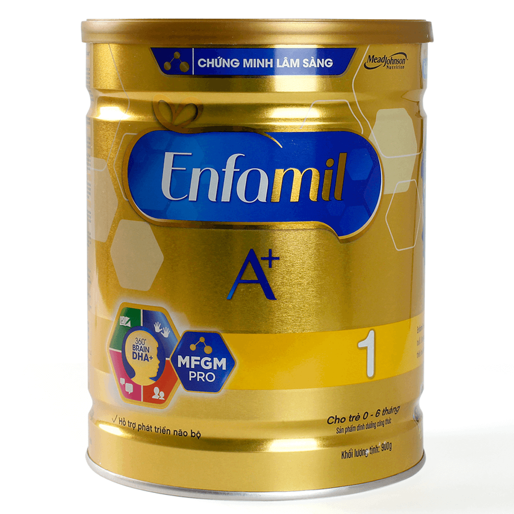 Sữa Enfamil A + 1 900g 360° Brain DHA+ với MFGM PRO cho trẻ từ 0 đến 6 tháng tuổi1