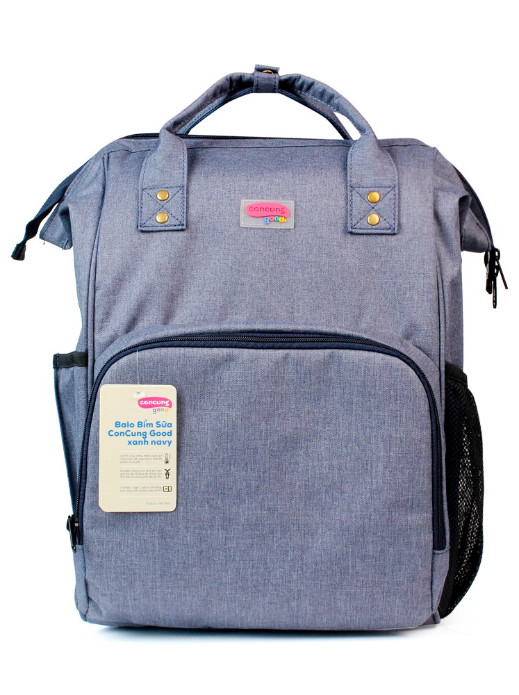 Balo bỉm sữa ConCung Good xanh navy1