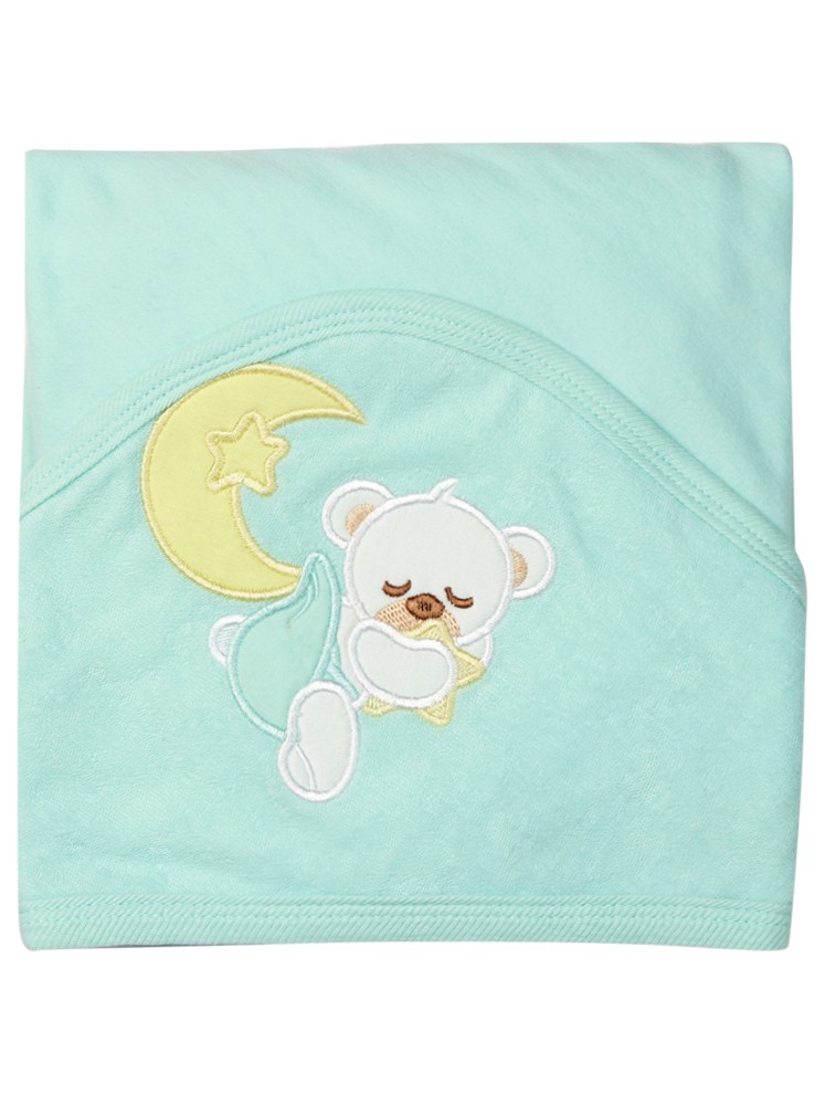 Khăn cho&agrave;ng sơ sinh CF (NB,Xanh ngọc)1