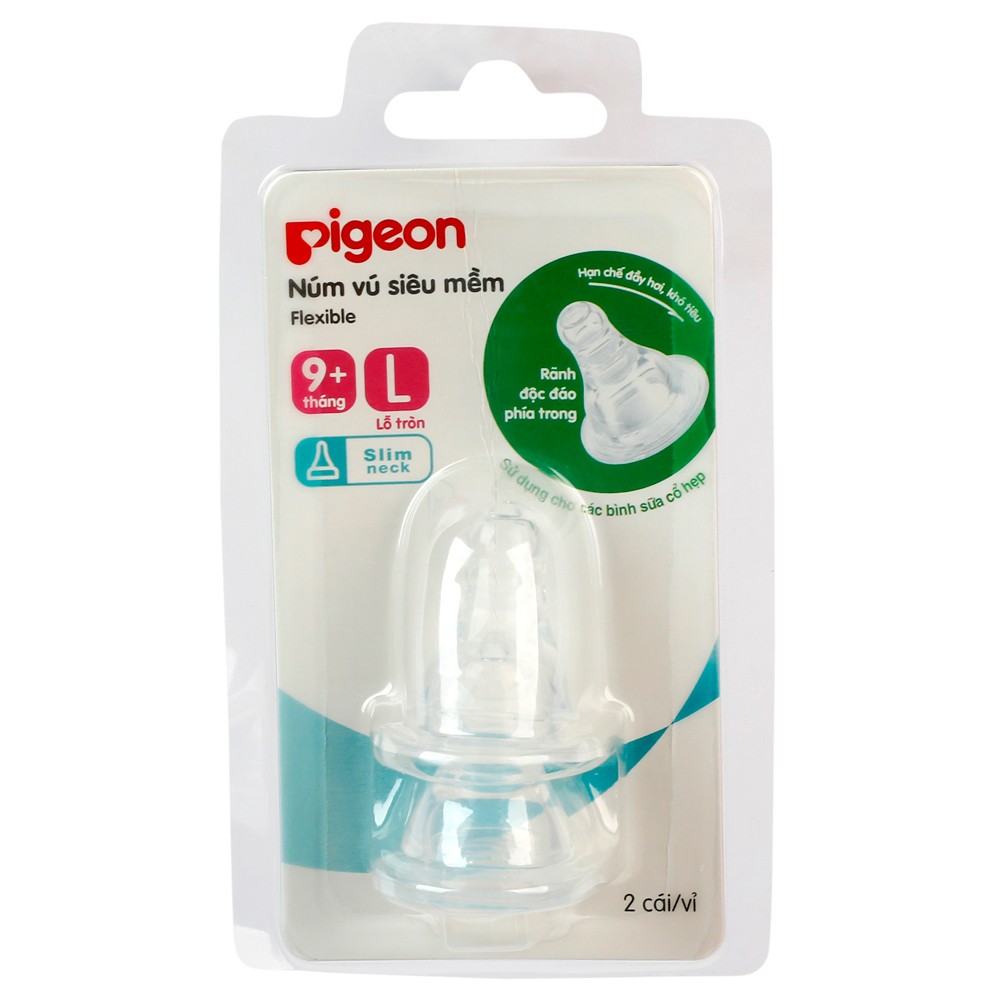 Ty thay bình sữa Pigeon silicone siêu mềm size L1