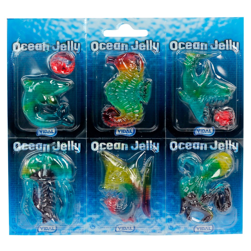 Vỉ Kẹo dẻo đại dương Vidal - Vidal Ocean jelly 66g1