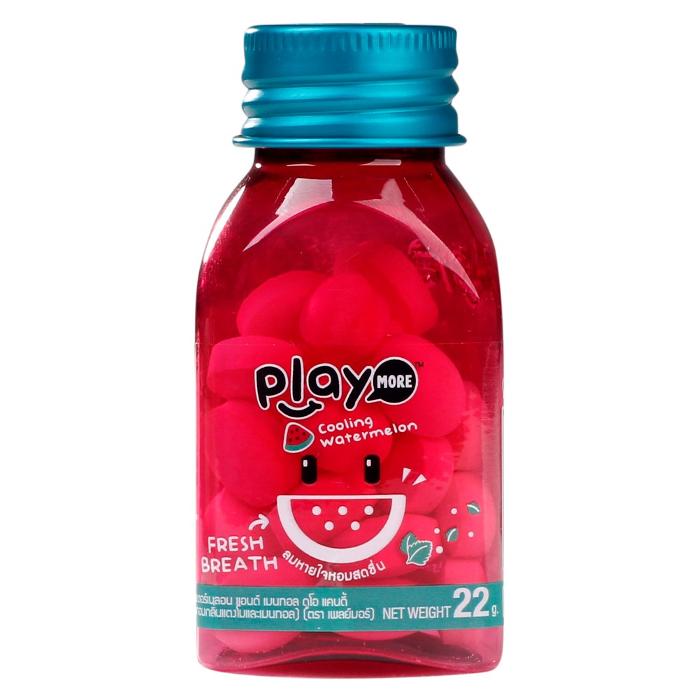 Kẹo the vị dưa hấu Playmore hũ 22g1